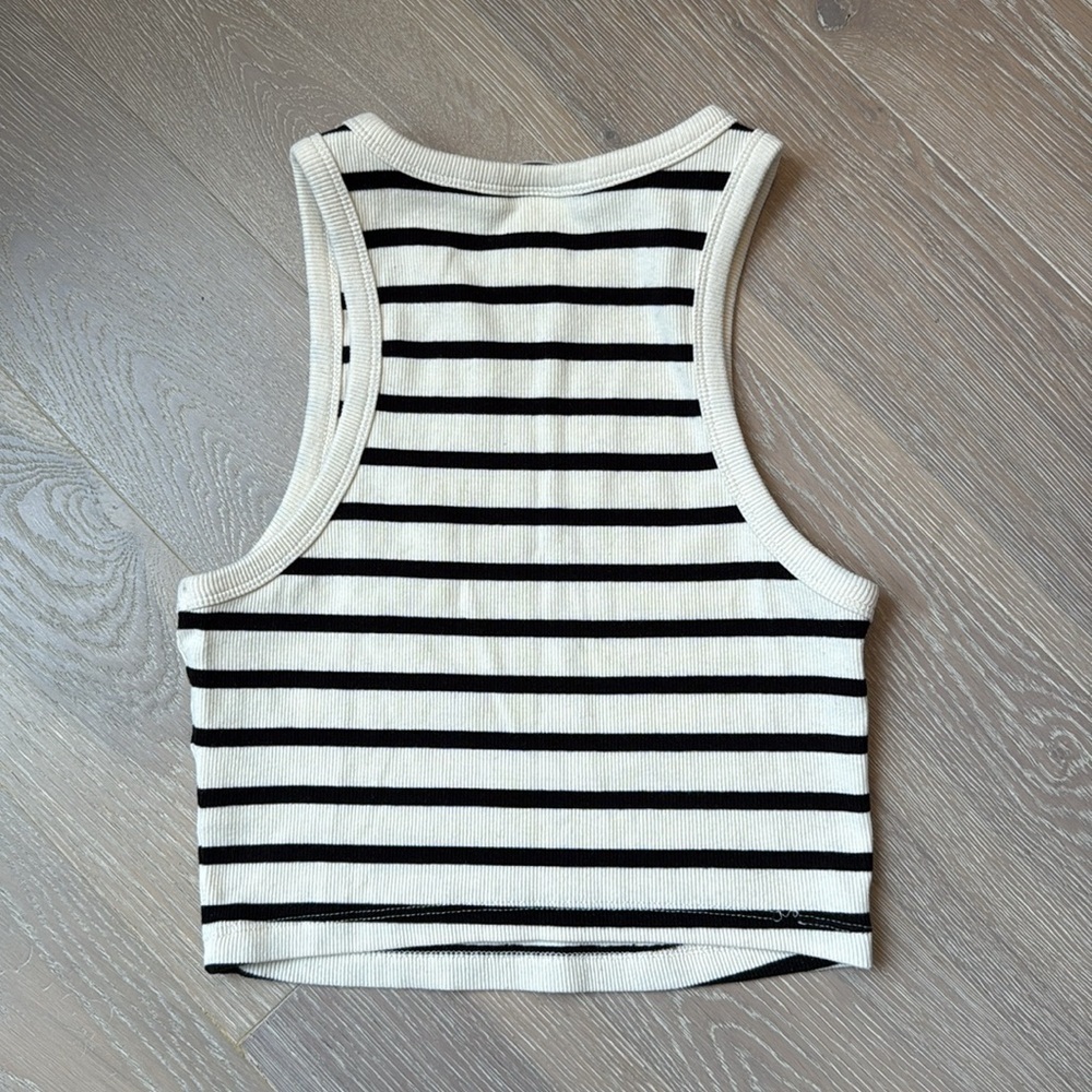 H&M Striped Cropped Tank - Picture 2 of 3